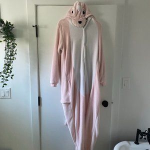 Adult Pink Dinosaur Onsie